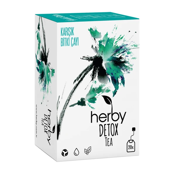 Herby Detox Tea Diyete Destek Detoks Bitki Çayı 20'li (3'li Paket) ürün görseli 1