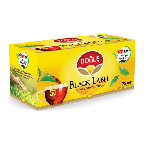 Doğuş Black Label Bardak Poşet Çay 25'li 50 G (8'li Paket) ürün görseli 1