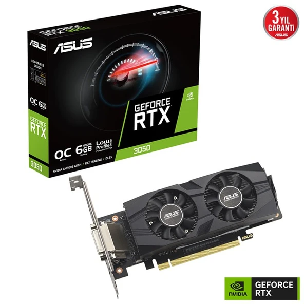 Asus GeForce RTX 3050 6GB LP BRK OC 96Bit ürün görseli 1
