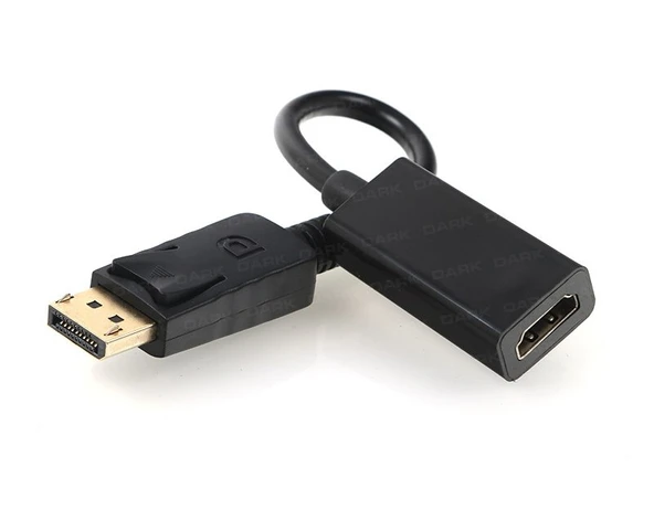Dark DisplayPort to HDMI Dişi Kablo 4K ürün görseli 1
