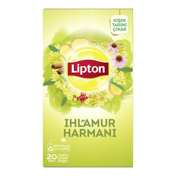 Lipton Bardak Poşet Bitki Çayı Ihlamur 20'li (8'li Paket) ürün görseli 1