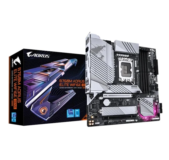 Gigabyte B760M Aorus Elite Wifi6E D5 1700P Hdmi Dp ürün görseli 1