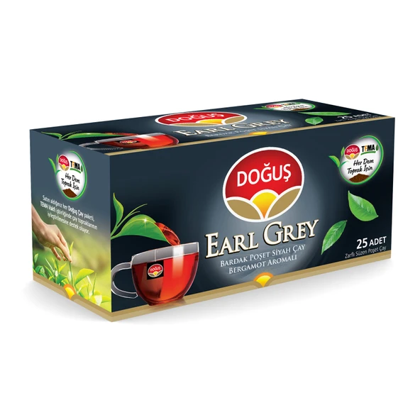 Doğuş Earl Grey Bardak Poşet Çay 25'li 50 G (5'li Paket) ürün görseli 1