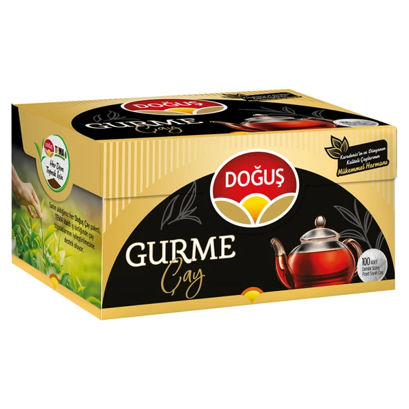 Doğuş Gurme Demlik Poşet Çay 100'lü 320 G (3'li Paket) ürün görseli 1