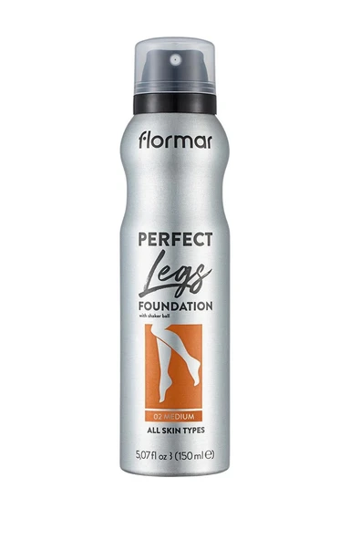 Flormar Perfect Legs Renk Eşitleyici Sprey Bacak Fondöteni 02 ürün görseli 1