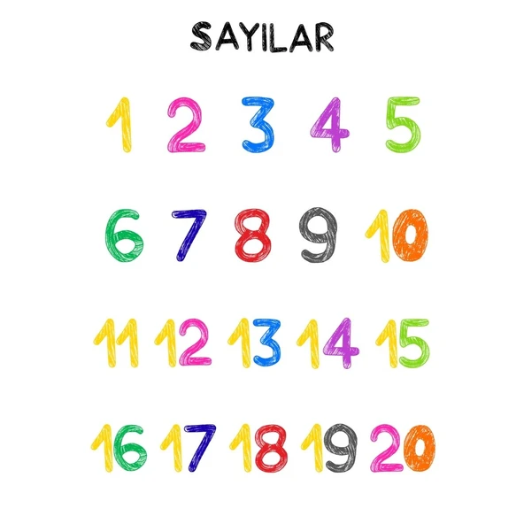 Besay Sayılar Çocuk Türkçe Eğitim Tekli A4 Çerçevesiz ürün görseli 1