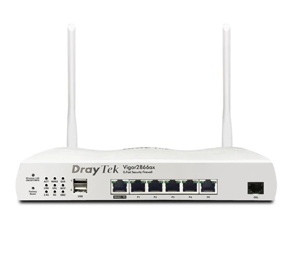 Draytek Vigor 2866ax VDSL2&ADSL2 Dual-WAN Firewall ürün görseli 1