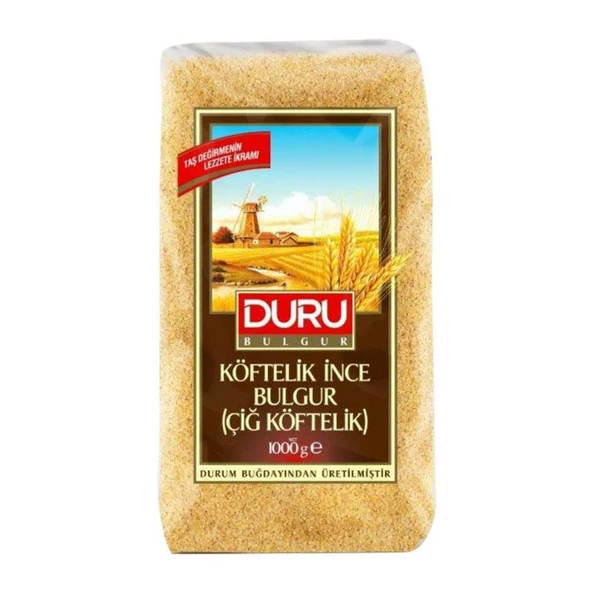 Duru Köftelik İnce Bulgur (Çiğköftelik) 1 Kg (7'li Paket) ürün görseli 1