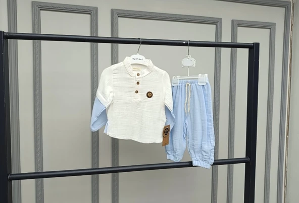 Renkli Muslin Takım - Resim 4