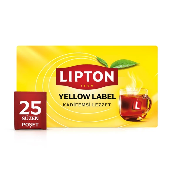Lipton Bardak Poşet Çay Yellow Label 25'li (6'li Paket) ürün görseli 1
