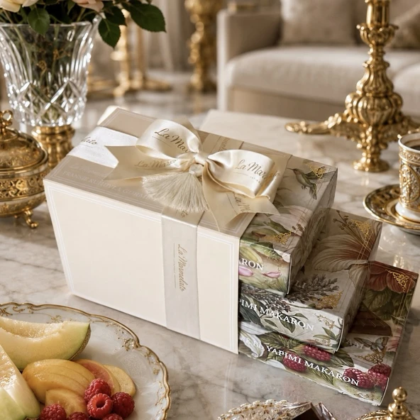 El Yapımı Fransız Makaronu 36'lı 6 Lezzetli Premium Hediye Kutusu Seti  Set No 5 ürün görseli 1
