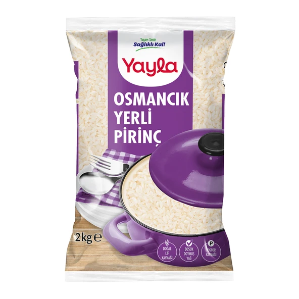 Yayla Yerli Pirinç Osmancık Bölgesi Mahsulü 2 Kg (4'li Paket) ürün görseli 1