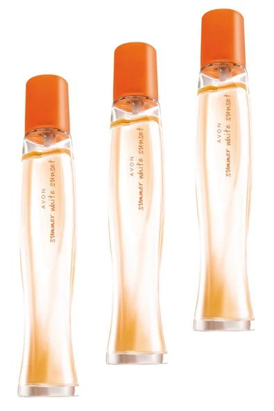 AVON Summer White Sunset Kadın Parfüm Edt 50 Ml. Üçlü Set ürün görseli 1