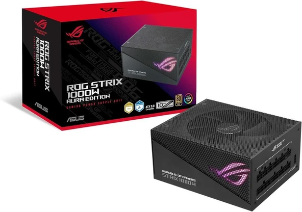 Asus ROG-STRIX-1000G-AURA Gen5 1000 W Power Supply ürün görseli 1