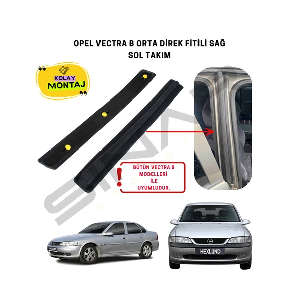 Opel Vectra B Orta Direk Fitili Sağ Sol Takım ürün görseli 1