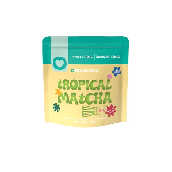 Organuca Hindistan Cevizi + Ananas + Mango Aromalı Matcha Tozu 25 G (2'li Paket) ürün görseli 1