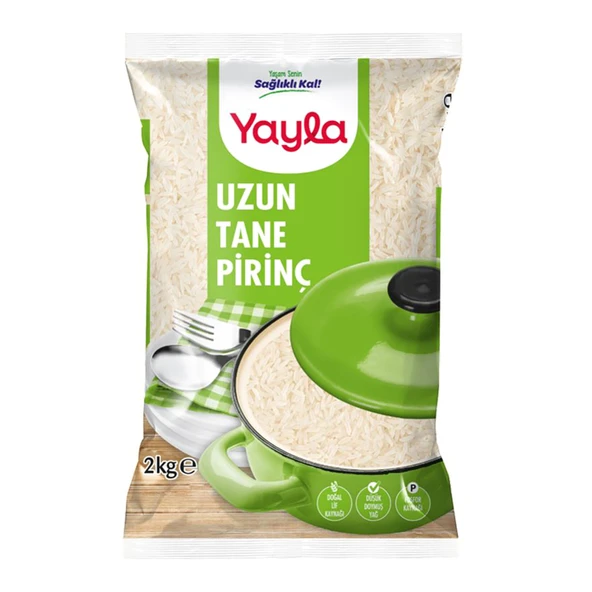 Yayla Uzun Tane Pirinç 2 Kg (5'li Paket) ürün görseli 1