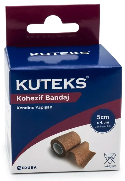 Kuteks Kohezif Bandaj 5 cm x 4,5 m ürün görseli 1