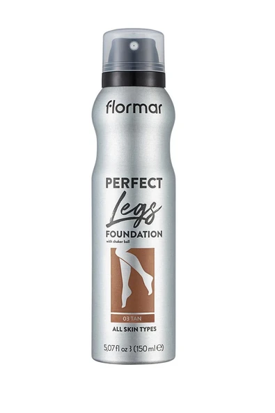 Flormar Perfect Legs Renk Eşitleyici Sprey Bacak Fondöteni 03 ürün görseli 1