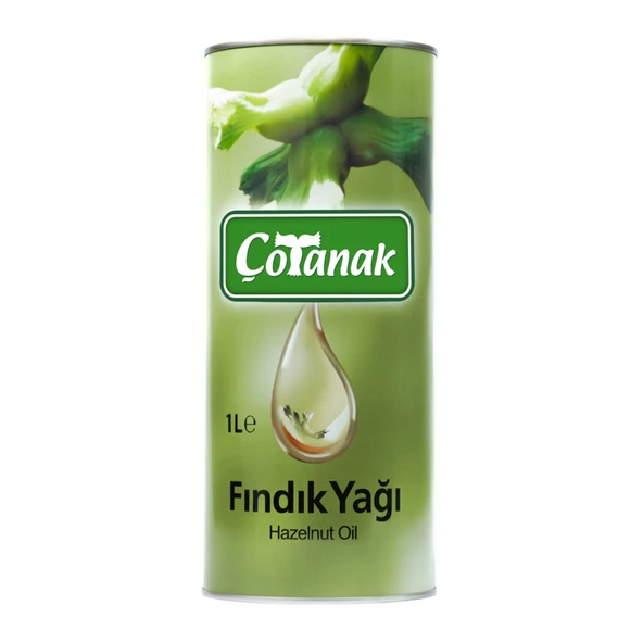 Çotanak Fındık Yağı 1 L Teneke (5'li Paket) ürün görseli 1