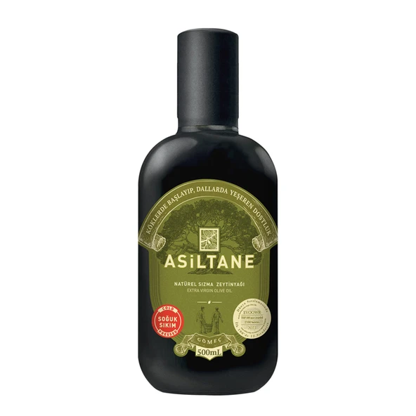 Asiltane Soğuk Sıkım Natürel Sızma Zeytinyağı 500 Ml (8'li Paket) ürün görseli 1