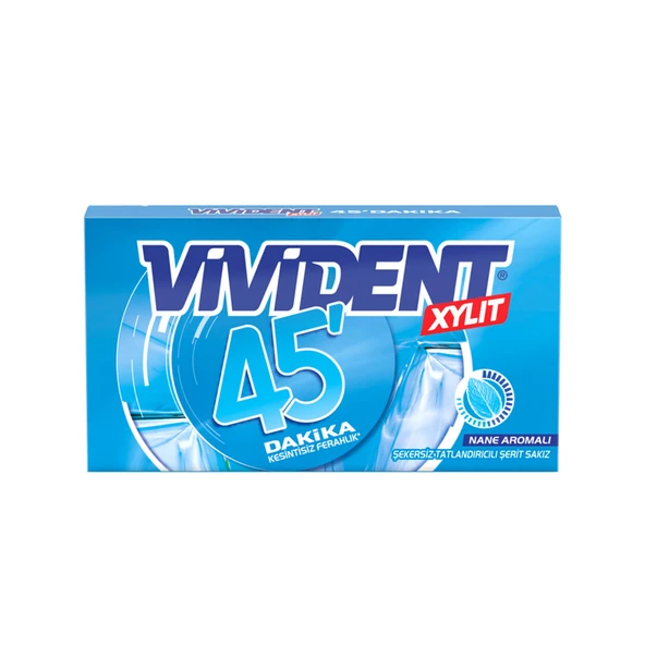 Vivident 45 Dk Cüzdan Nane Aromalı Sakız 26 G (7'li Paket) ürün görseli 1