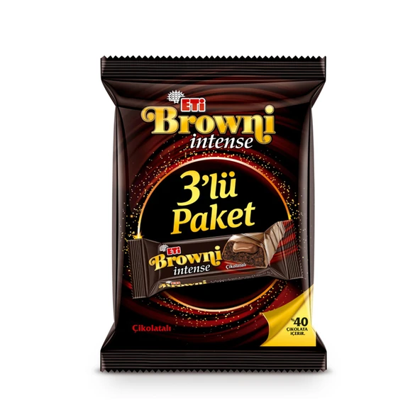 Eti Browni Intense Çikolatalı Kek 3 x 50 G (5'li Paket) ürün görseli 1
