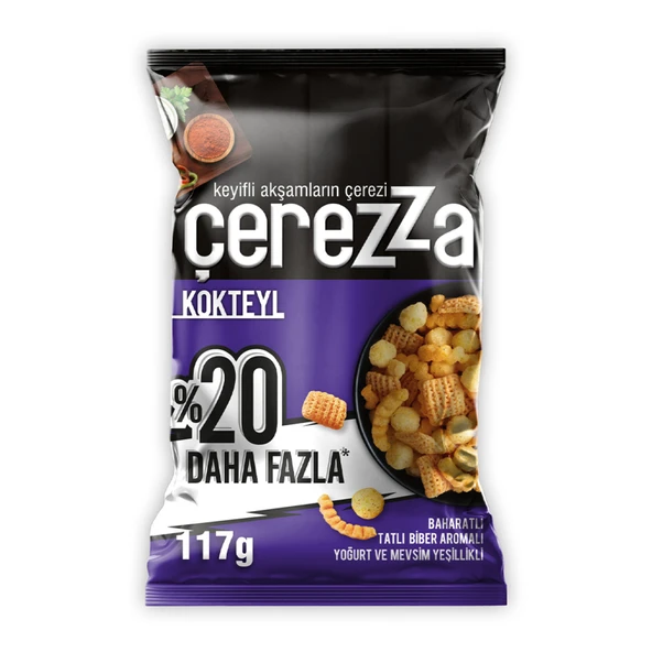 Çerezza Kokteyl Karışık Mısır Çerezi Süper Boy 117 G (8'li Paket) ürün görseli 1