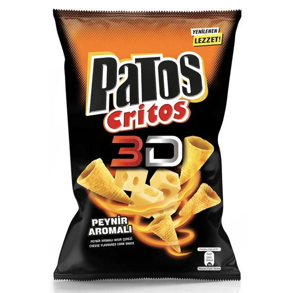 Patos Critos Peynir Aromalı Mısır Çerezi 115 G (8'li Paket) ürün görseli 1