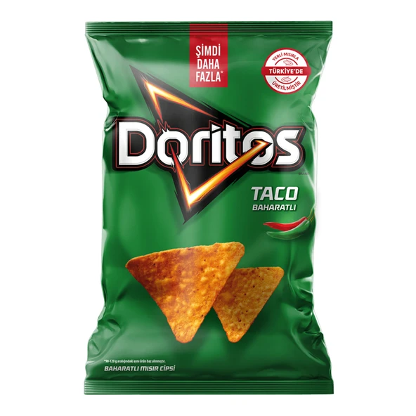 Doritos Taco Baharatlı Mısır Cipsi Süper Boy 135 G (8'li Paket) ürün görseli 1
