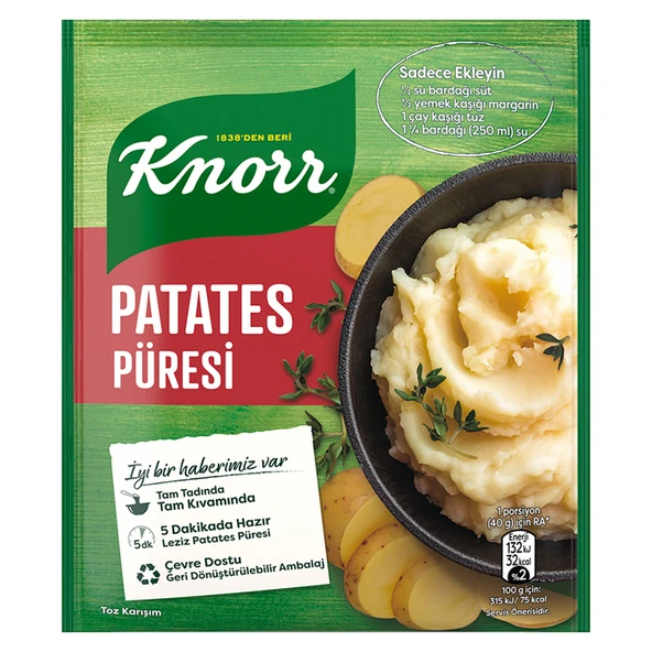 Knorr Patates Püresi 60 G (5'li Paket) ürün görseli 1