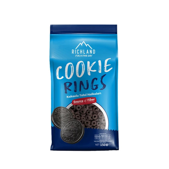 Richland Cookie Rings Kakaolu Tahıl Halkaları 150 G (6'li Paket) ürün görseli 1