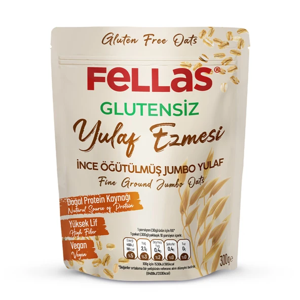 Fellas Glutensiz Yulaf Ezmesi 300 G (5'li Paket) ürün görseli 1