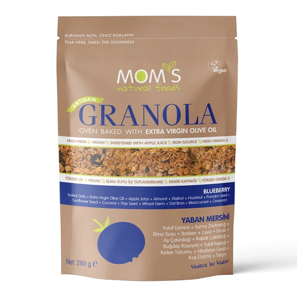 Mom's Yaban Mersini Granola 280 G (2'li Paket) ürün görseli 1