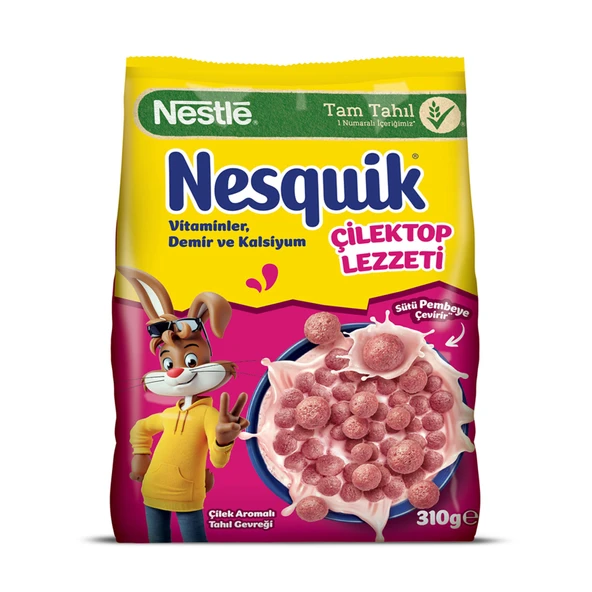 Nestle Nesquik Çilektop Tahıl Gevreği 310 G (8'li Paket) ürün görseli 1