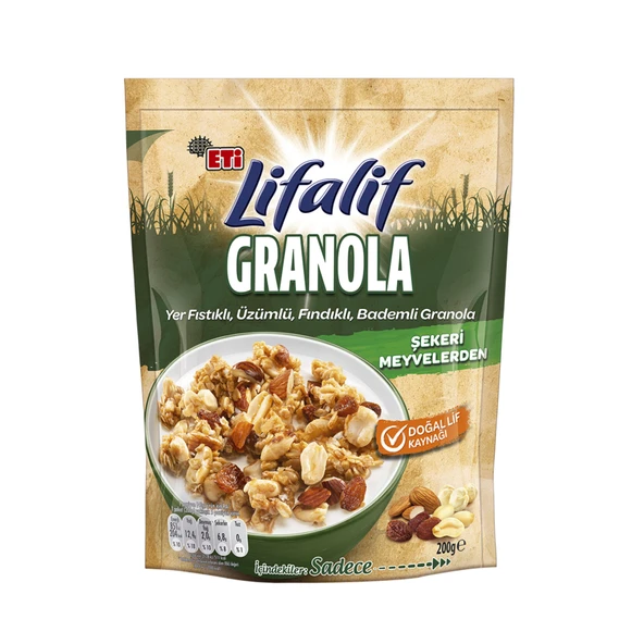 Lifalif Granola Kuruyemişli 200 G (6'li Paket) ürün görseli 1
