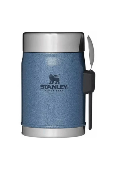Stanley Classic Legendary Kaşıklı Yemek Termosu | 0.4L Koyu Mavi ürün görseli 1