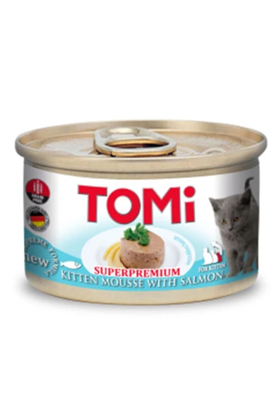Tomi Yavru Kedi Yaş Maması Somonlu 85 G ürün görseli 1