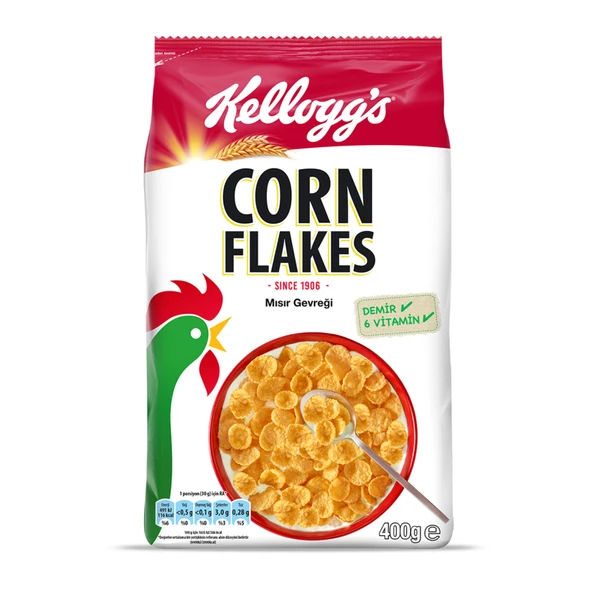 Kellogg's Corn Flakes Mısır Gevreği 400 G (8'li Paket) ürün görseli 1