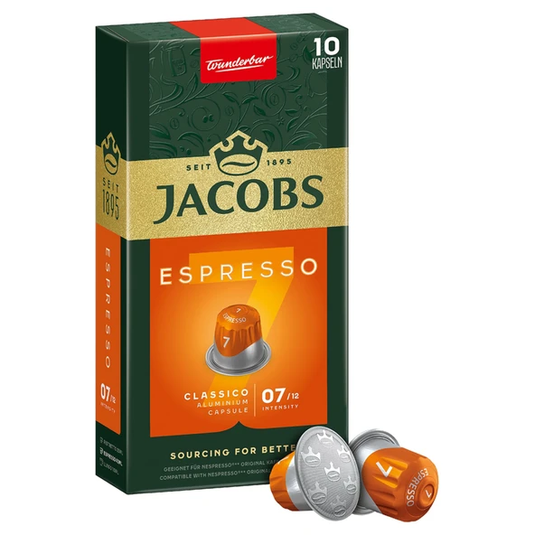 Jacobs Capsule Espresso 7 Classico 10'lu 52 G (8'li Paket) ürün görseli 1