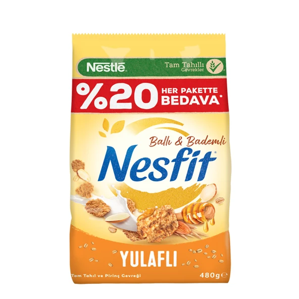 Nesfit Ballı Bademli Gevrek 480 G (3'li Paket) ürün görseli 1