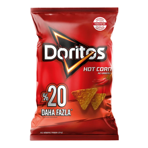 Doritos Hot Corn Parti Boy 180 G (7'li Paket) ürün görseli 1
