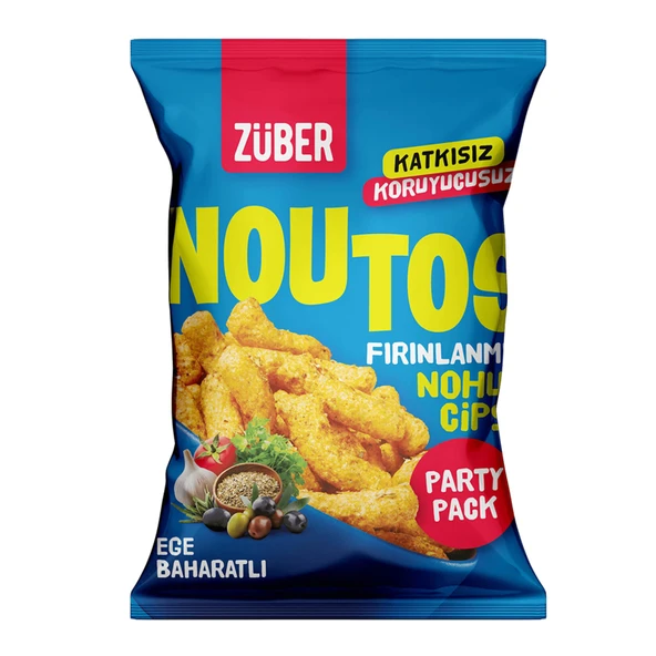 Züber Noutos Ege Baharatlı Nohut Cipsi 75 G (6'li Paket) ürün görseli 1