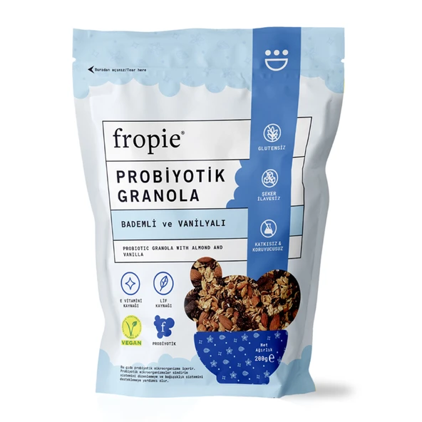 Fropie Badem&Vanilya Probiyotik Granola 200 G (8'li Paket) ürün görseli 1