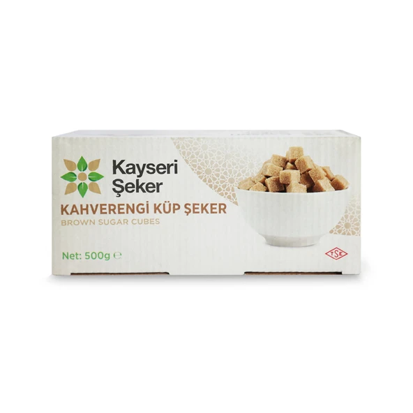 Kayseri Şeker Kahverengi Küp Şeker 500 G (8'li Paket) ürün görseli 1