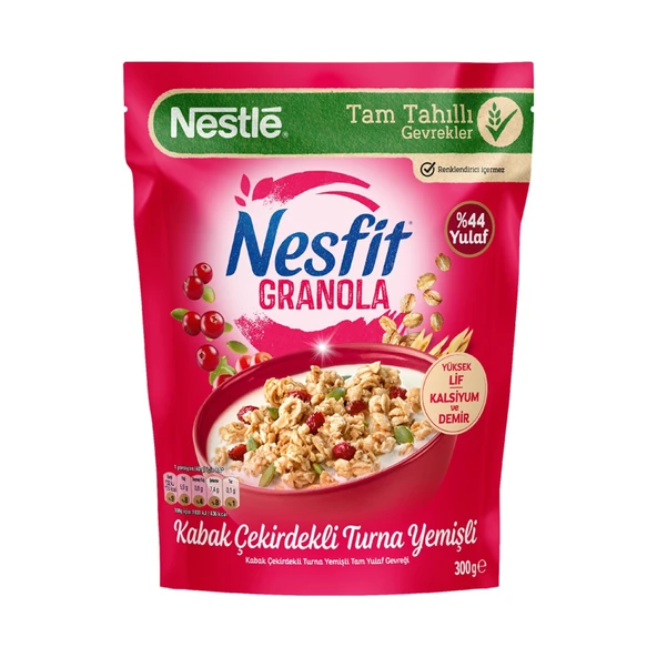 Nesfit Kabak Çekirdekli Turna Yemişli Granola 300 G (5'li Paket) ürün görseli 1