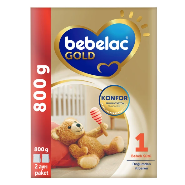 Bebelac Gold Konfor 1 Bebek Sütü 0-6 Ay 800 G (7'li Paket) ürün görseli 1