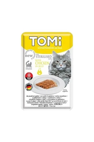 Tomi Kısır Kedi Yaş Maması Tavuklu Tahılsız 85 G ürün görseli 1