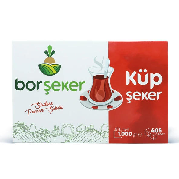 Bor Şeker Küp Şeker 1 Kg (8'li Paket) ürün görseli 1