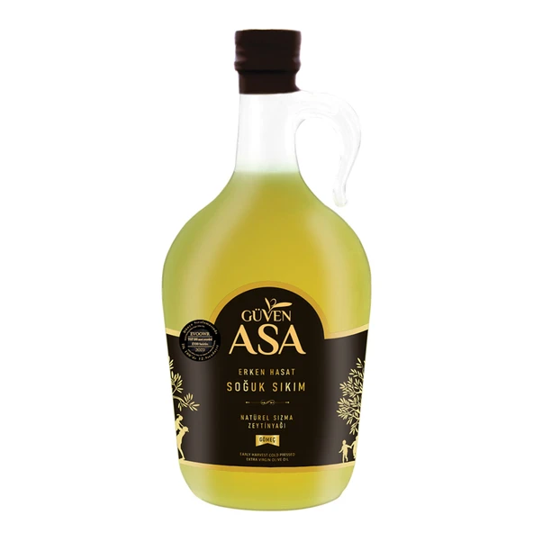 Güven Asa Erken Hasat Soğuk Sıkım Natürel Zeytinyağı 1.5 L (4'li Paket) ürün görseli 1